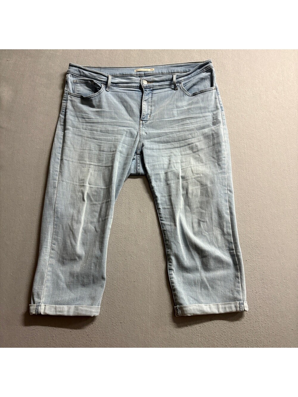 Levis 311 Shaping Skinny Capri Jeans Womens 18W Light Wash Denim Stretch Crop